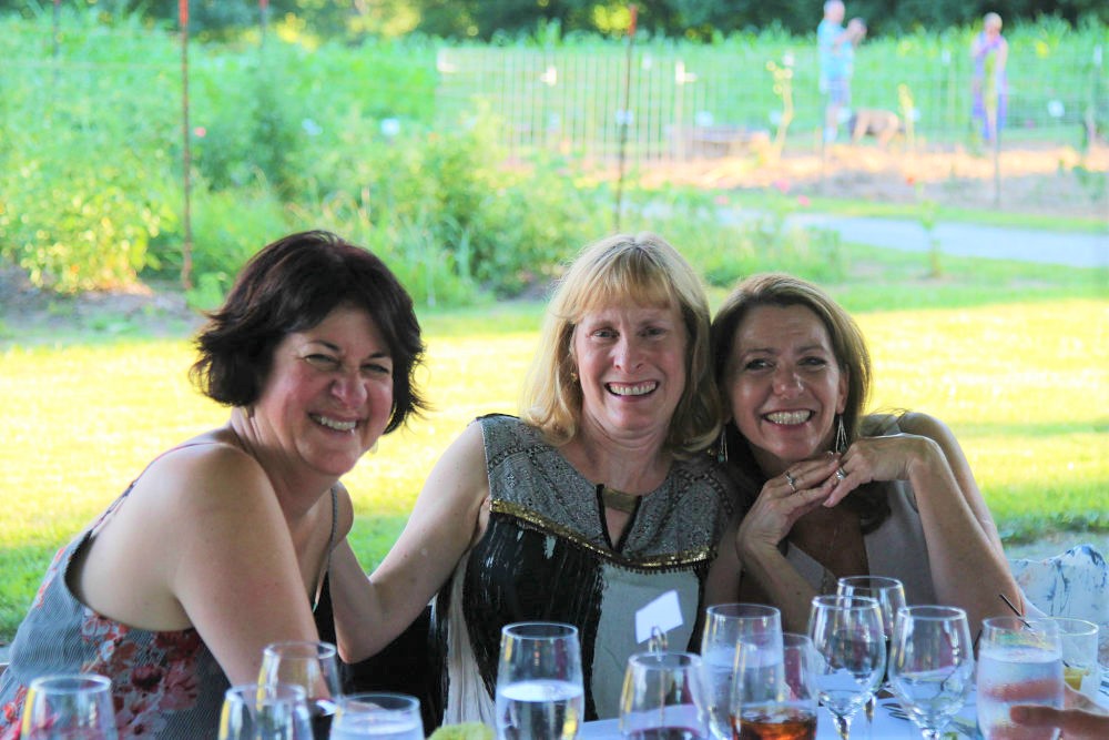 Women's Weekend, outdoor dining at the Farm