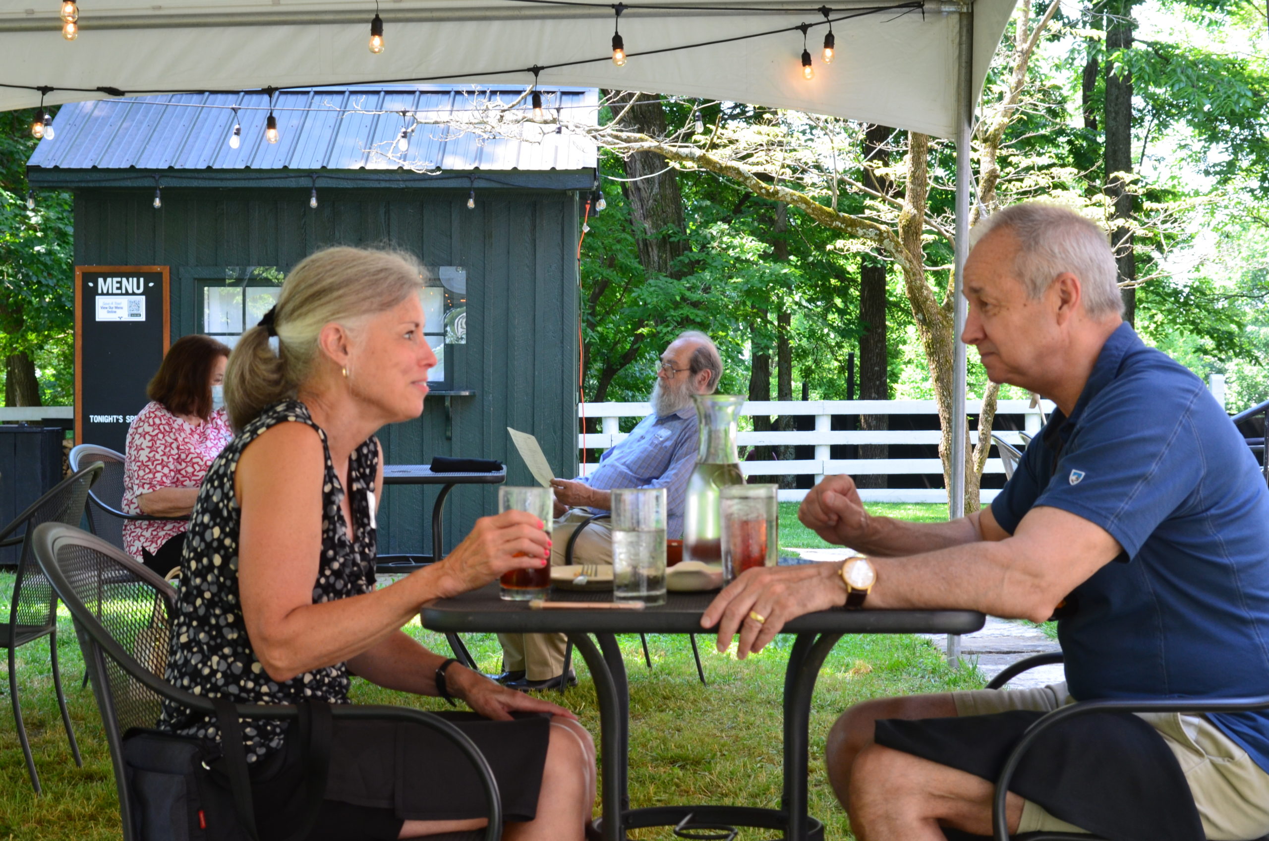 Date Night, couple, dining couple, Shaker Village couple dining