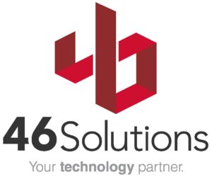 46 Solutions Logo Color slogan
